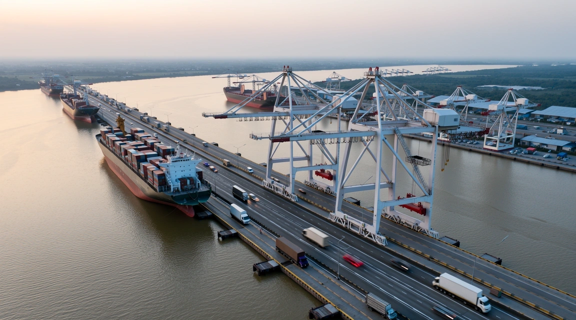 Logistics hub in the Mekong Delta